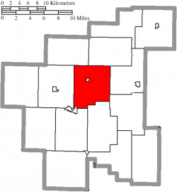Location of Center Township in Noble County
