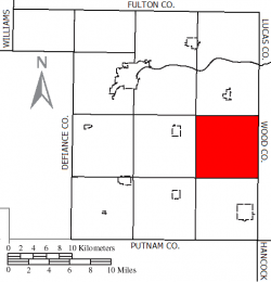 Location of Richfield Township in Henry County