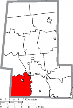 Location of Union Township in Union County