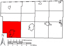 Location of German Township in Fulton County