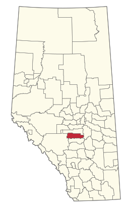 Location of Ponoka County