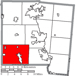 Location of Union Township in Miami County