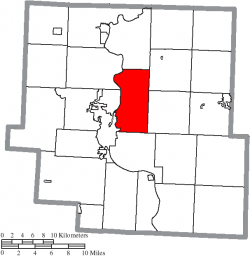 Location of Washington Township in Muskingum County