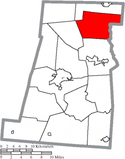 Location of Canaan Township in Madison County