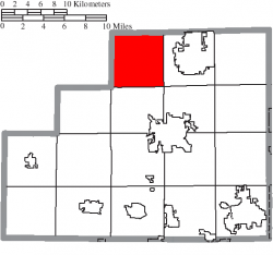 Location of Liverpool Township in Medina County