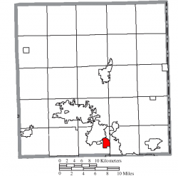 Location of McDonald in Trumbull County