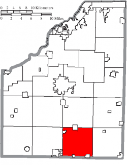 Location of Bloom Township in Wood County