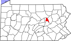 Map of Montour County, Pennsylvania
