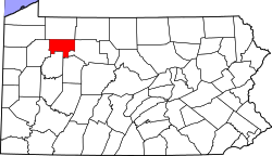 Map of Forest County, Pennsylvania