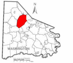 Location of Mount Pleasant Township in Washington County