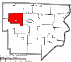 Location of Summit Township in Monroe County