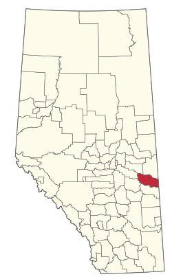 Location of Municipal District ofWainwright No. 61