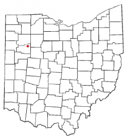 Location of Beaverdam, Ohio