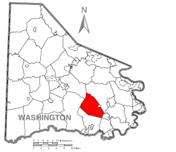 Location of North Bethlehem Township in Washington County