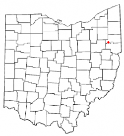 Location of Beloit, Ohio