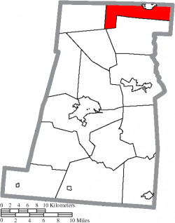 Location of Darby Township in Madison County
