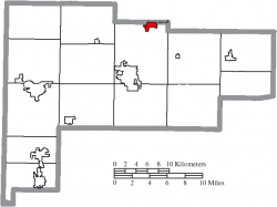 Location of Cridersville in Auglaize County