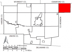 Location of Tully Township in Marion County