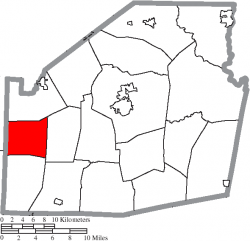 Location of Salem Township in Highland County