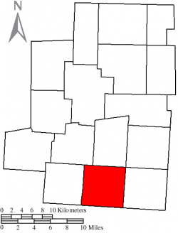Location of Bennington Township in Morrow County