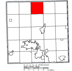 Location of Greene Township in Trumbull County