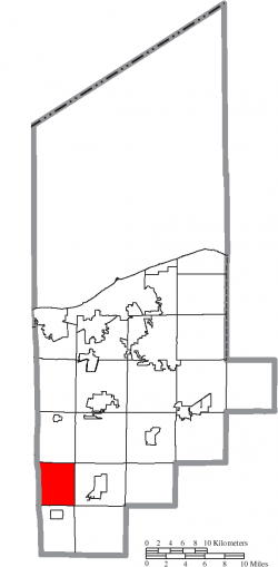 Location of Brighton Township in Lorain County