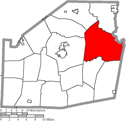 Location of Paint Township in Highland County
