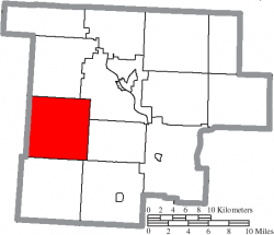 Location of Union Township in Morgan County