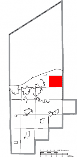 Location of Avon in Lorain County
