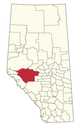 Location of Yellowhead County