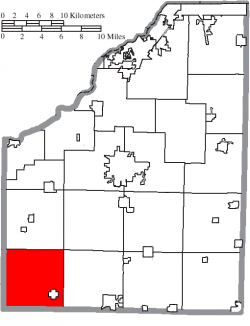 Location of Jackson Township in Wood County
