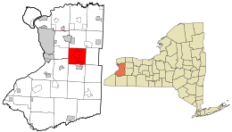 Location in Erie County and the state of New York.