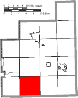 Location of Auburn Township in Geauga County