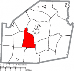 Location of New Market Township in Highland County