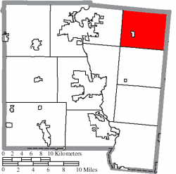 Location of Brown Township in Miami County