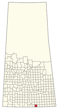 Location of the RM of Surprise Valley No. 9 in Saskatchewan