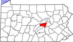 Map of Snyder County, Pennsylvania