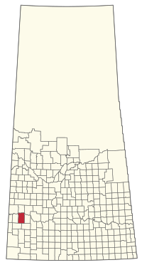 Location of the RM of Clinworth No. 230 in Saskatchewan