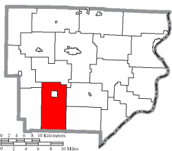 Location of Washington Township in Monroe County