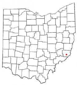 Location of Antioch, Ohio