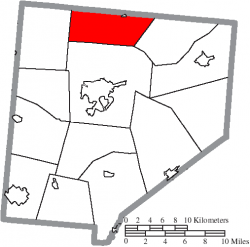 Location of Liberty Township in Clinton County
