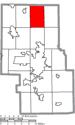 Location of Bloominggrove Township in Richland County
