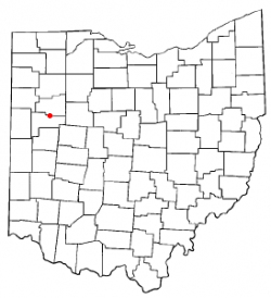 Location of Cridersville, Ohio