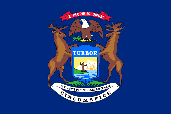 File:Flag of Michigan.svg