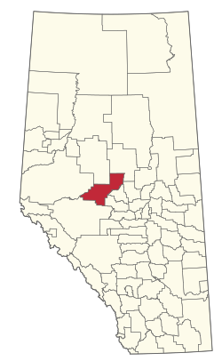 Location of Woodlands County