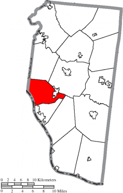 Location of Pierce Township in Clermont County