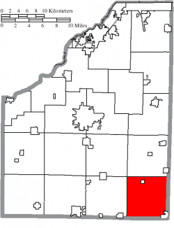 Location of Perry Township in Wood County