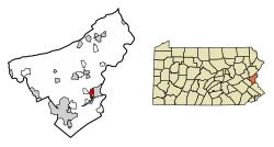 Location of Wilson in Northampton County, Pennsylvania.