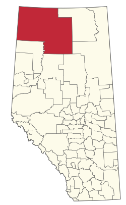 Location of Mackenzie County