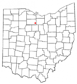 Location of Attica, Ohio